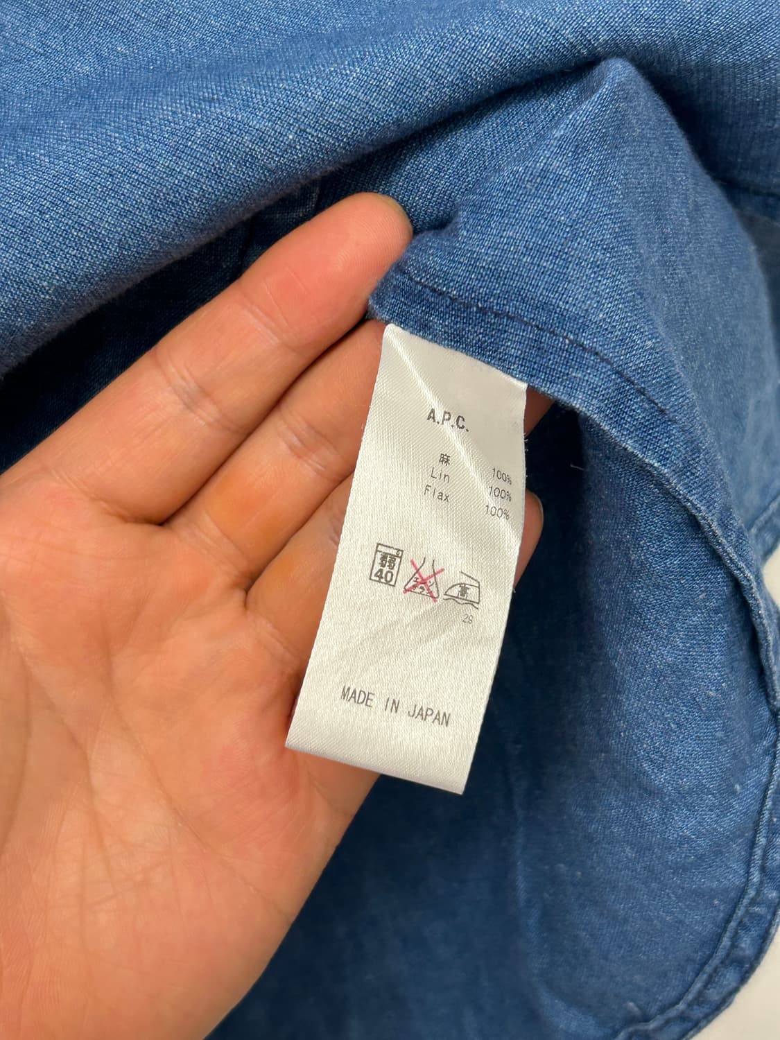 빈티지 아페쎄 린넨 블라우스 상품이미지4