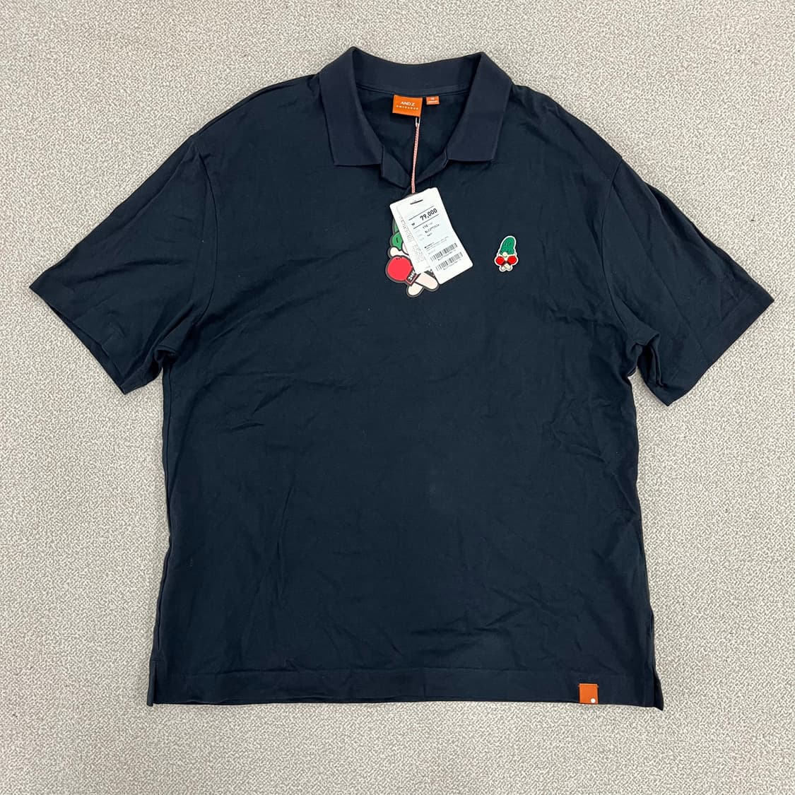 110 새상품 앤드지 카라 반팔 티셔츠 0203M1 상품이미지1