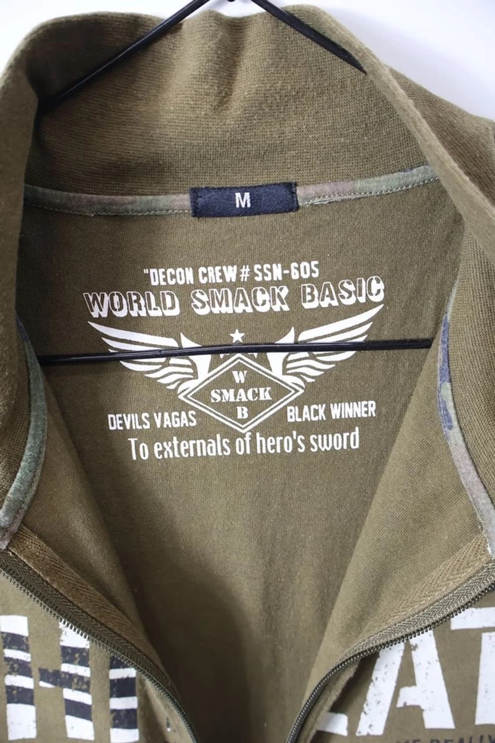 00's Y2K Military Graphic Zip-Up Vest 상품이미지6