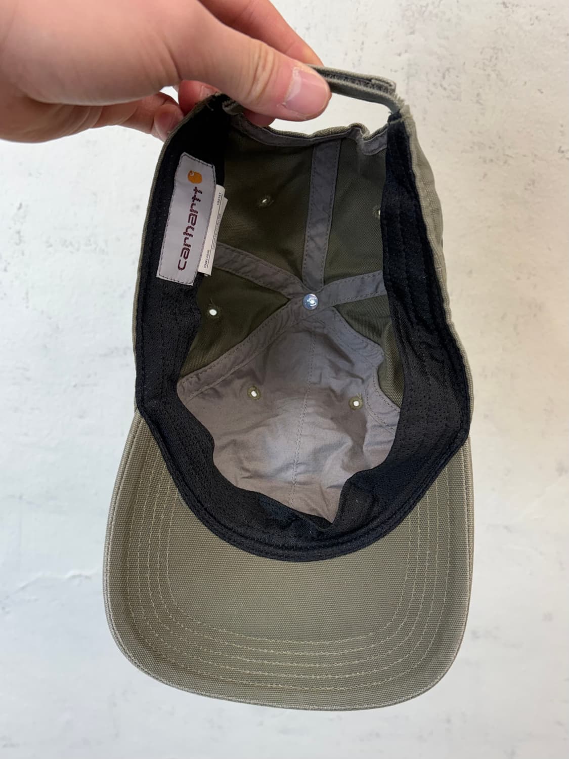 칼하트 빈티지 카키 볼캡 상품이미지3