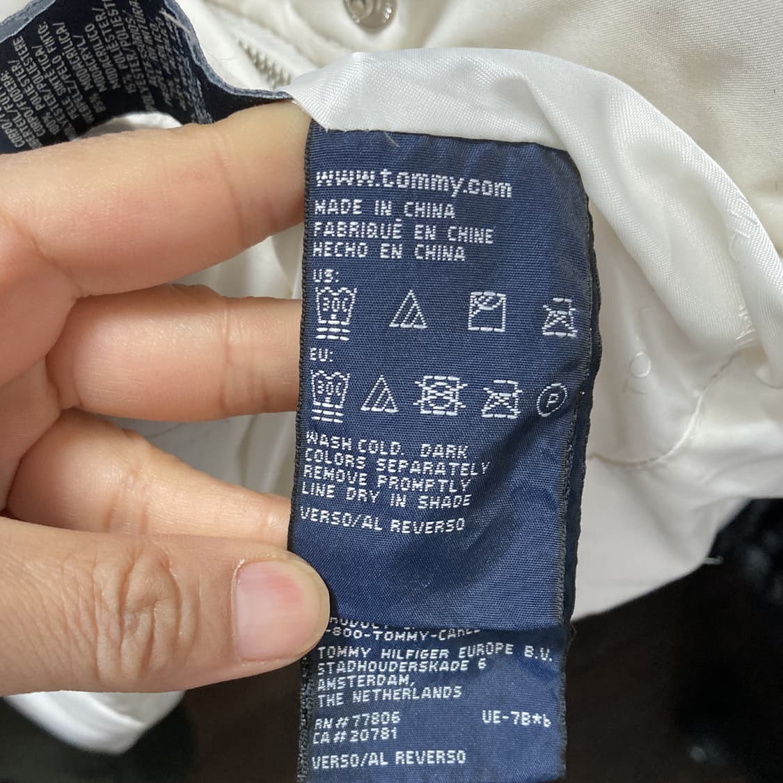 타미힐피거 여성다운패딩자켓 화이트 S 상품이미지5