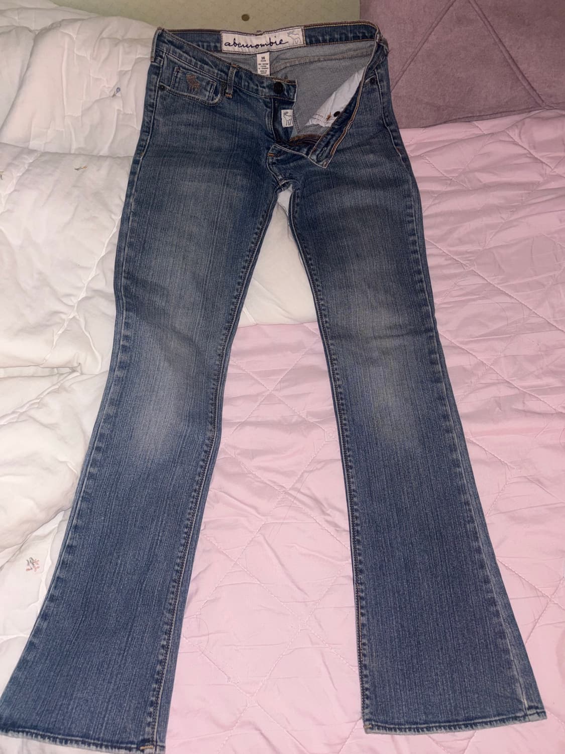 아베크롬비 로우라이즈 부츠컷 빈티지 진 상품이미지3