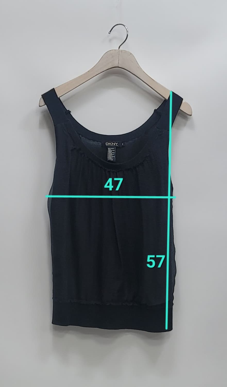 DKNY 도나카란뉴욕 실크 시스루 슬리브리스 / 여 S 블랙
 상품이미지10