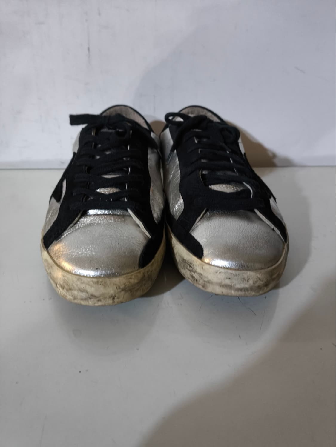 39 260mm 골든구스 슈퍼스타 메탈릭 실버 블랙스타 상품이미지3