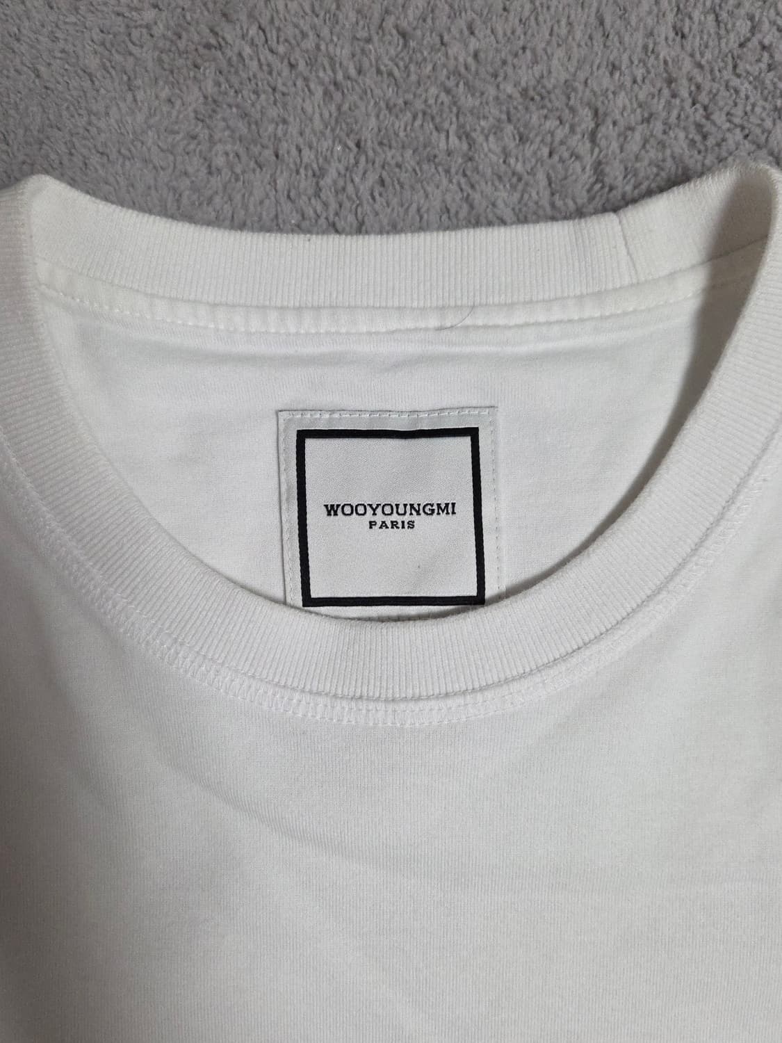 [100] 우영미 백로고 롱슬리브 화이트 신형 상품이미지3