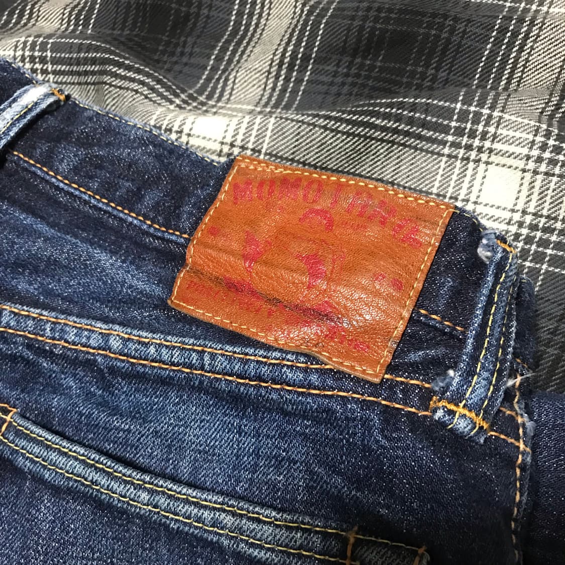 재팬 momotaro 핑크 셀비지 데님 슬림 스트레이트 30 상품이미지8