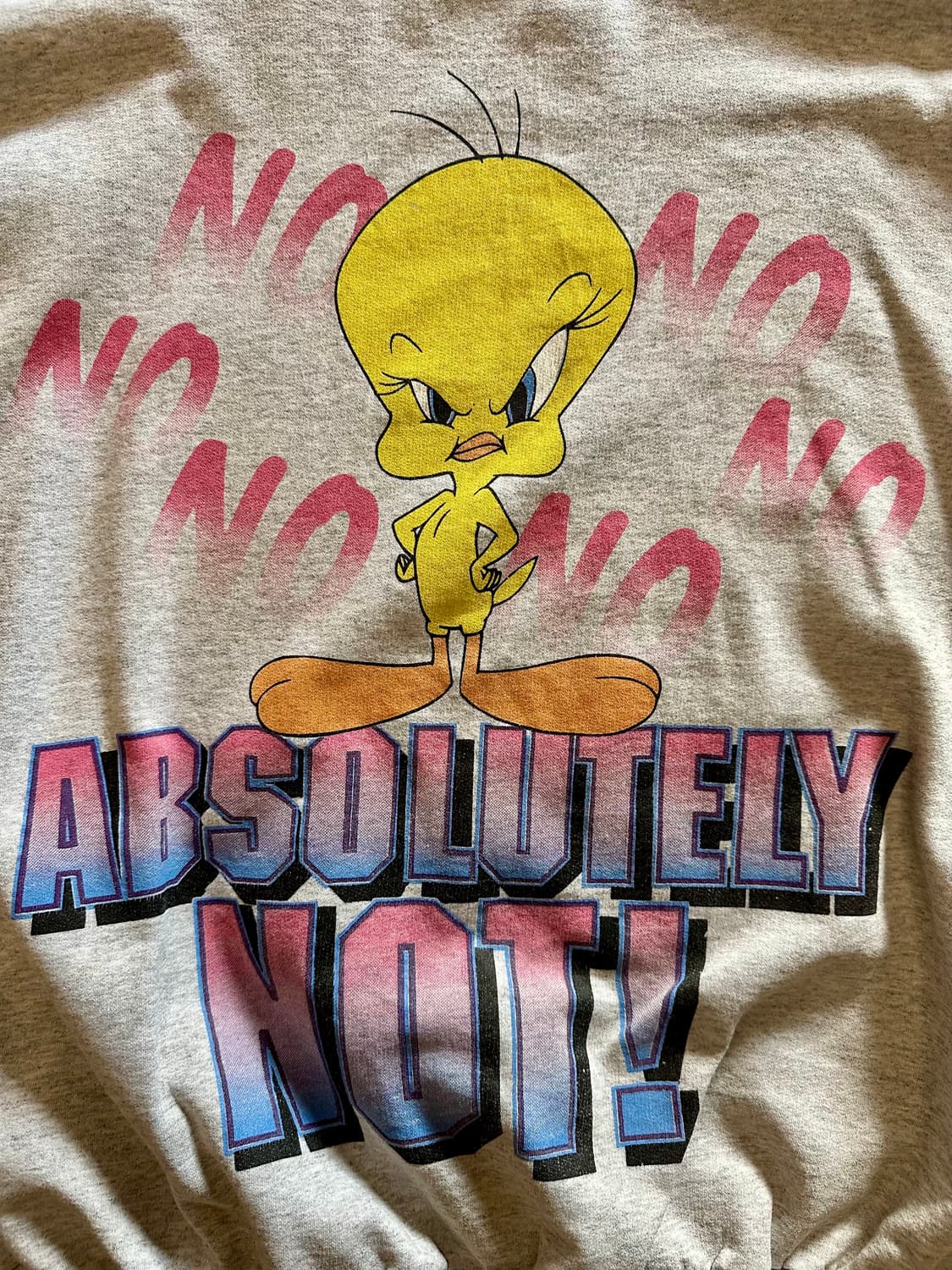 90s Looney Tunes "ABSOLUTELY NOT" Tweety 상품이미지2