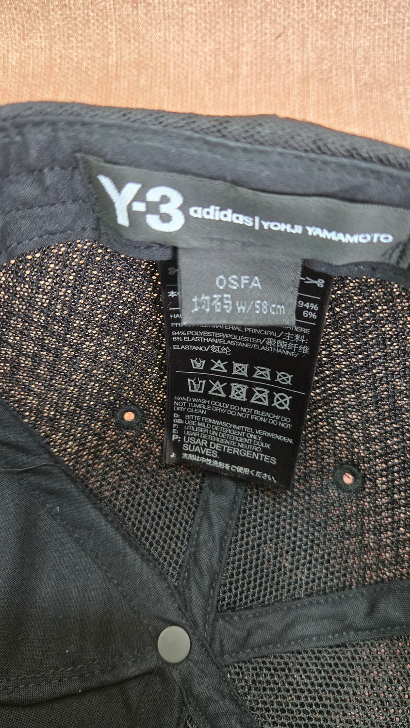 [정품] Y-3 요지야마모토 로고 메쉬 트러커 캡 블랙 (OSFA) 상품이미지7