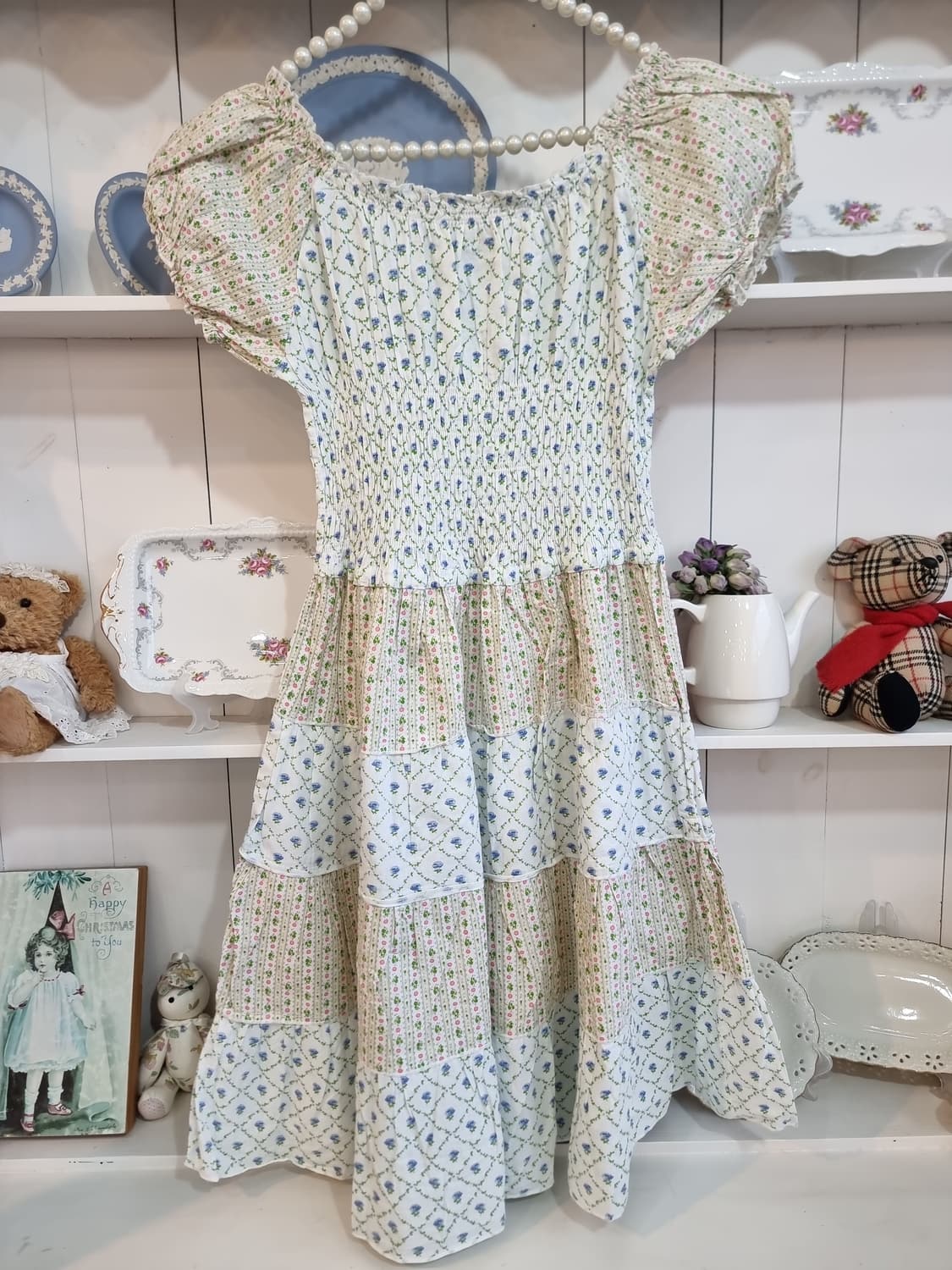 빈티지 플라워 퍼프 캉캉 원피스 상품이미지7