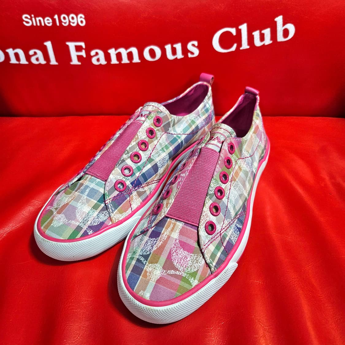 (새상품) 코치(COACH) 케이티 멀티 컬러 플래즈 컨버스 스니커즈 상품이미지3