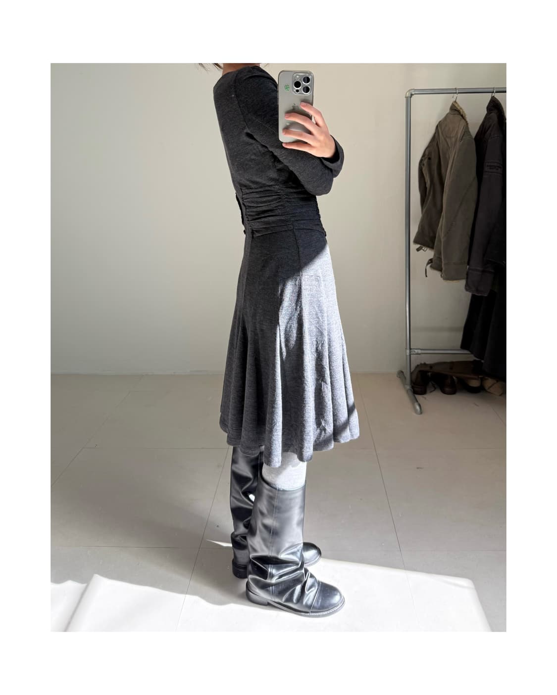 빈티지 셔링 원피스 상품이미지5