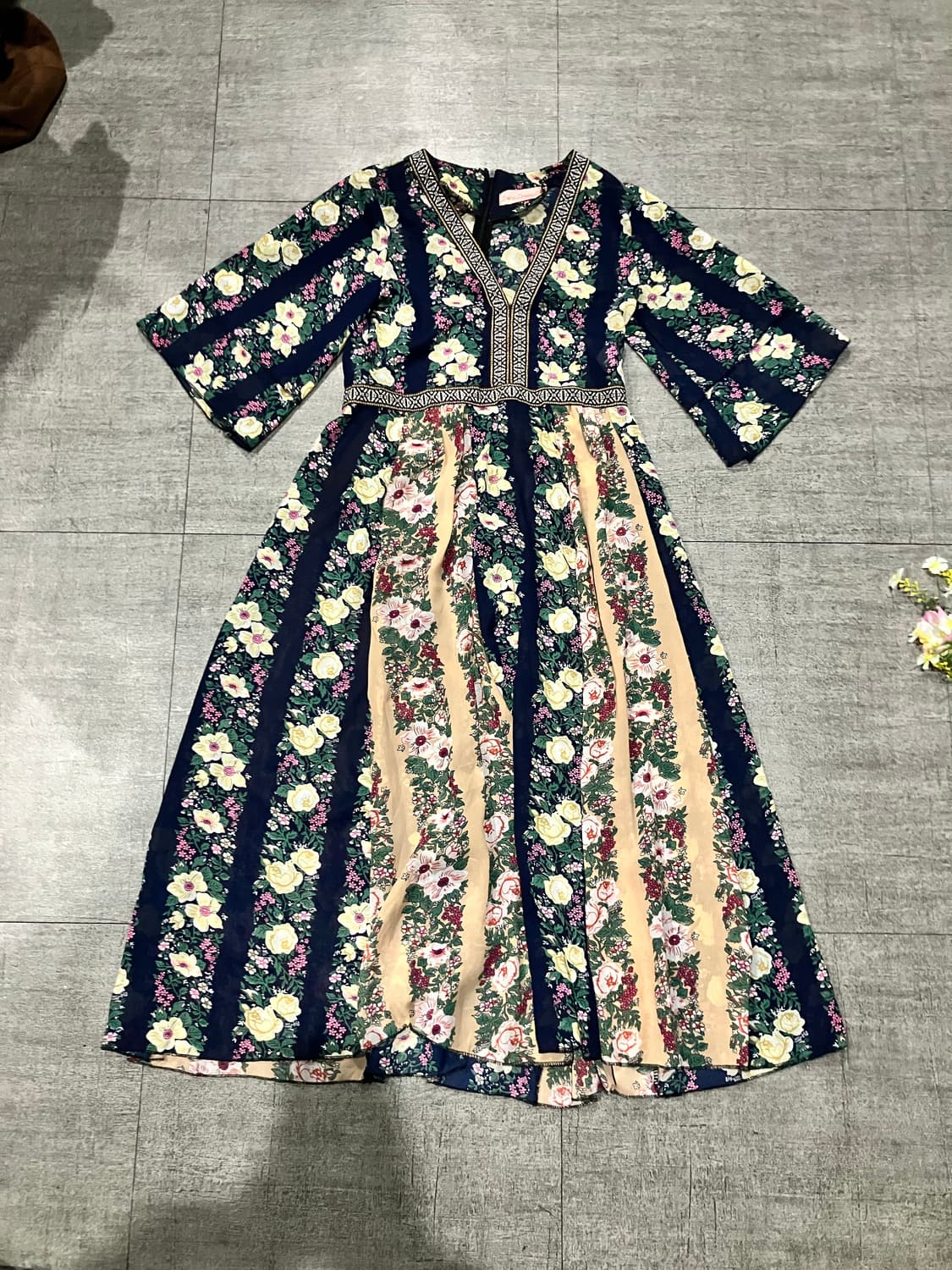 일본빈티지 Tnenddness 오리엔탈보헤미안 바캉스원피스 상품이미지1