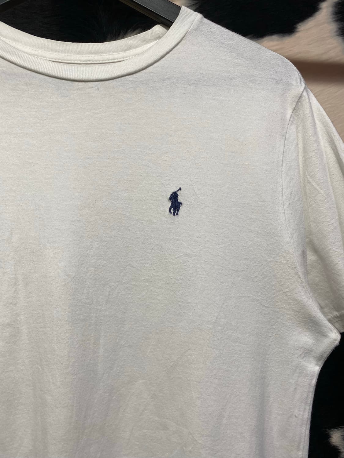 Polo Ralph Lauren 베이직 로고 자수 코튼 반팔 티셔츠 상품이미지3