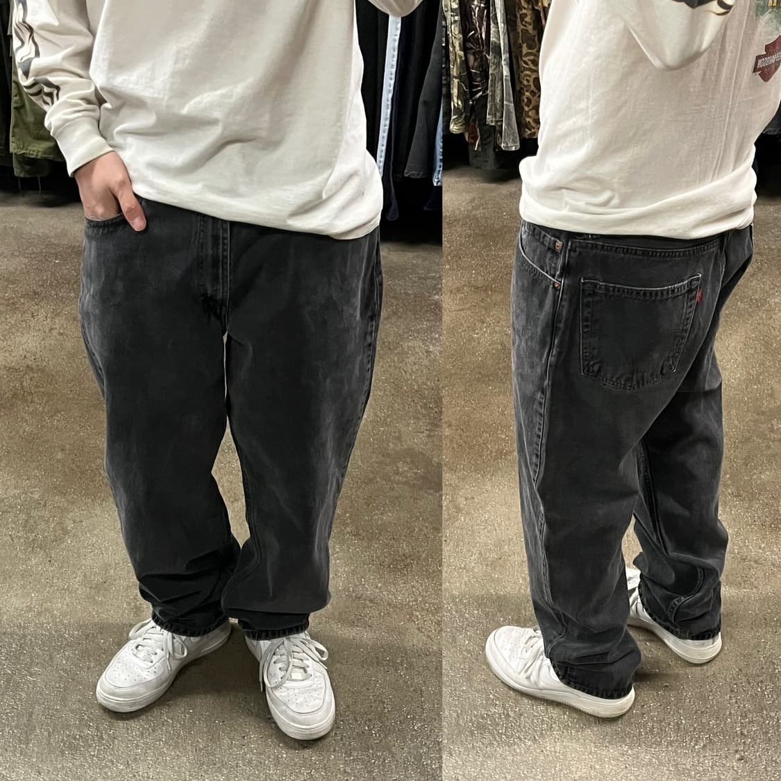 00s Levis550 블랙진 (33“) 상품이미지6