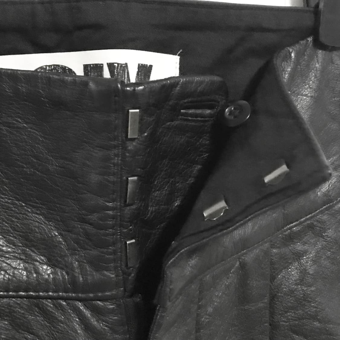 빈티지 sly 슬라이 아카이브 펑크 레더 숏 팬츠 반바지 상품이미지4