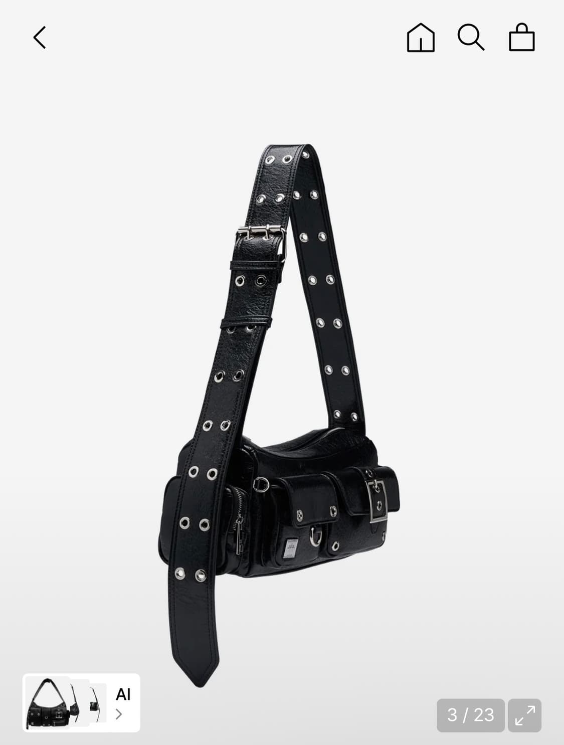 블랙퍼플 미니 포트리스 ㅣ Mini Fortress Bag 상품이미지2