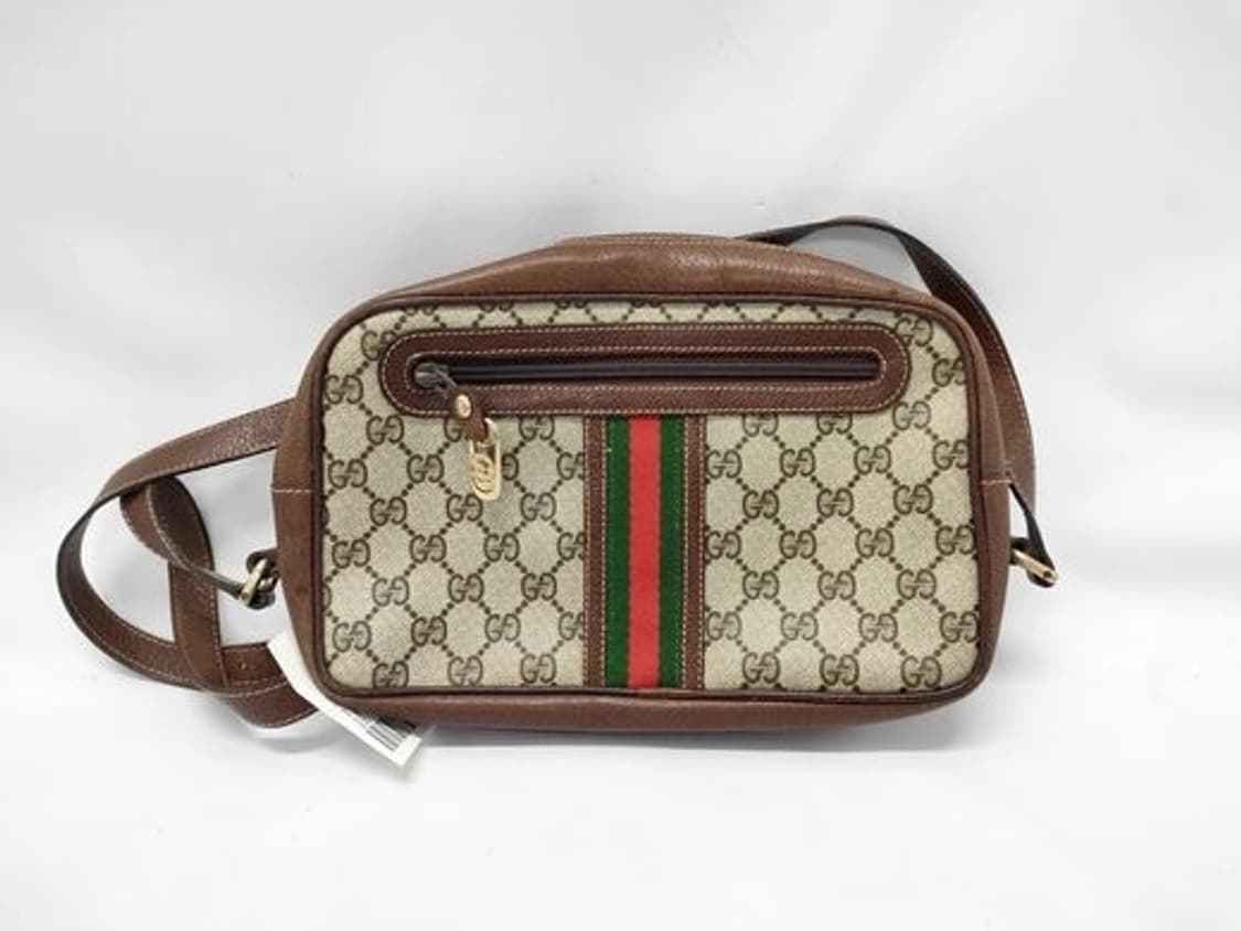 [예약판매] 구찌(GUCCI) 빈티지 미니멀 쉐리 PVC 숄더백 상품이미지1