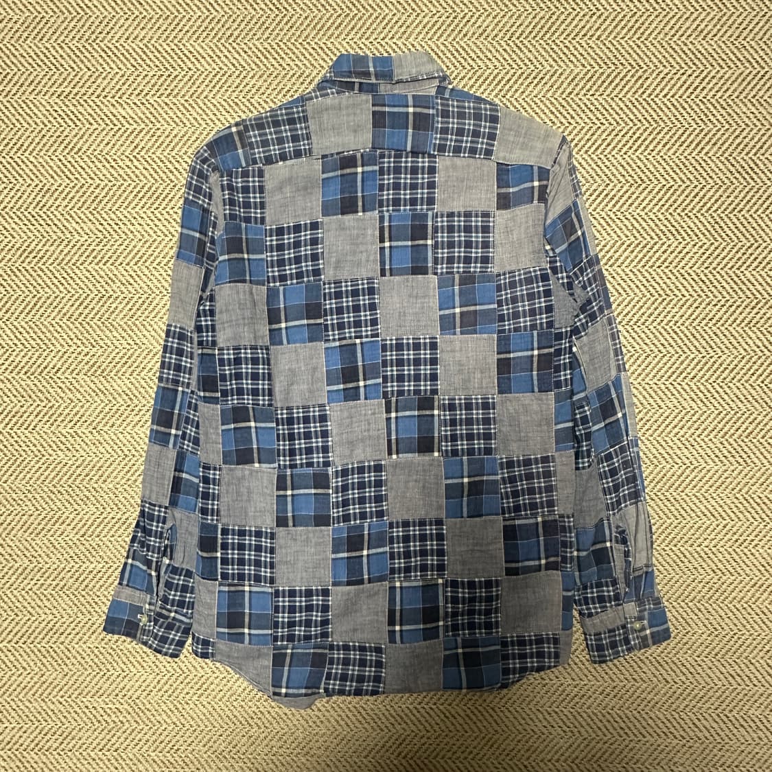 VINTAGE usa made patchwork shirt 상품이미지2