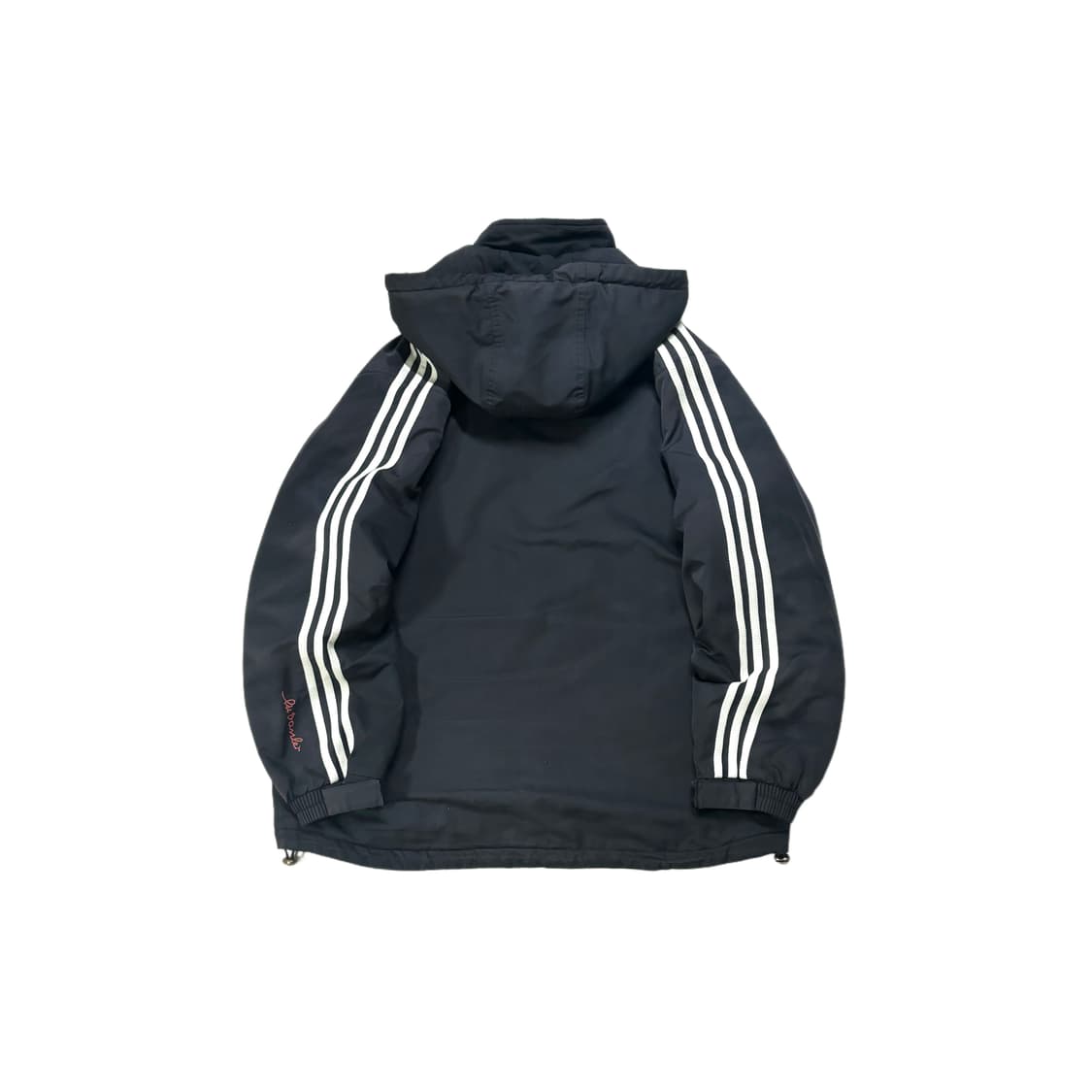 100 아디다스 올드스쿨 누빔 점퍼 블랙 상품이미지4