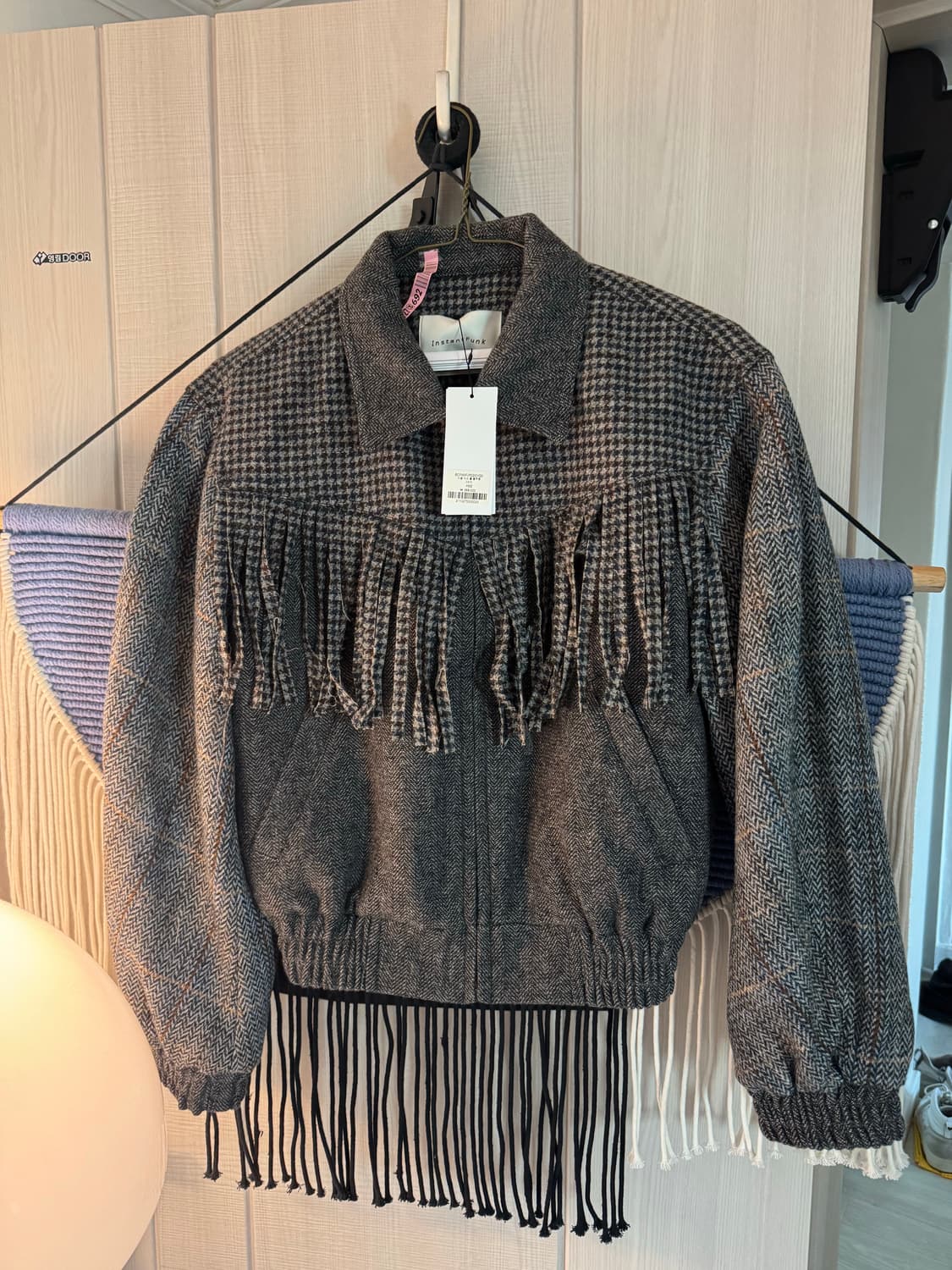 인스턴트펑크 프린지 숏 자켓 프리사이즈 상품이미지1