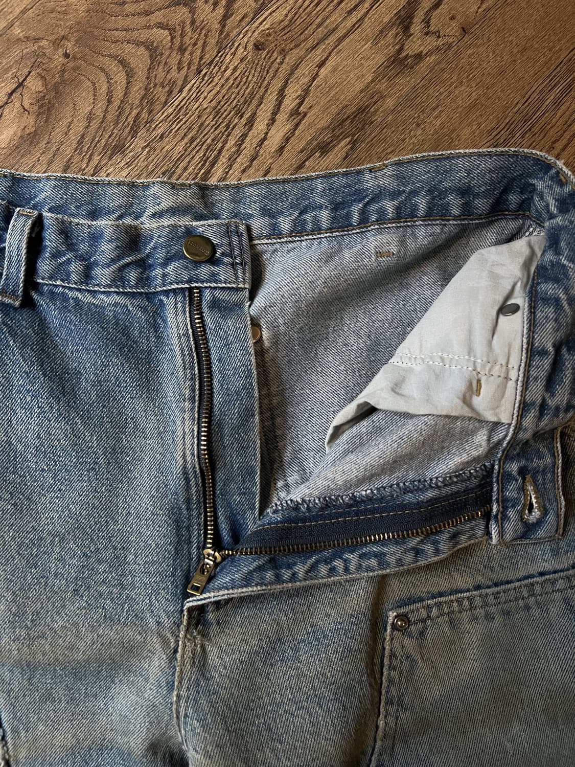 [33]칼하트 USA 데미지드 더티워싱 더블니 워크 데님 팬츠 상품이미지2