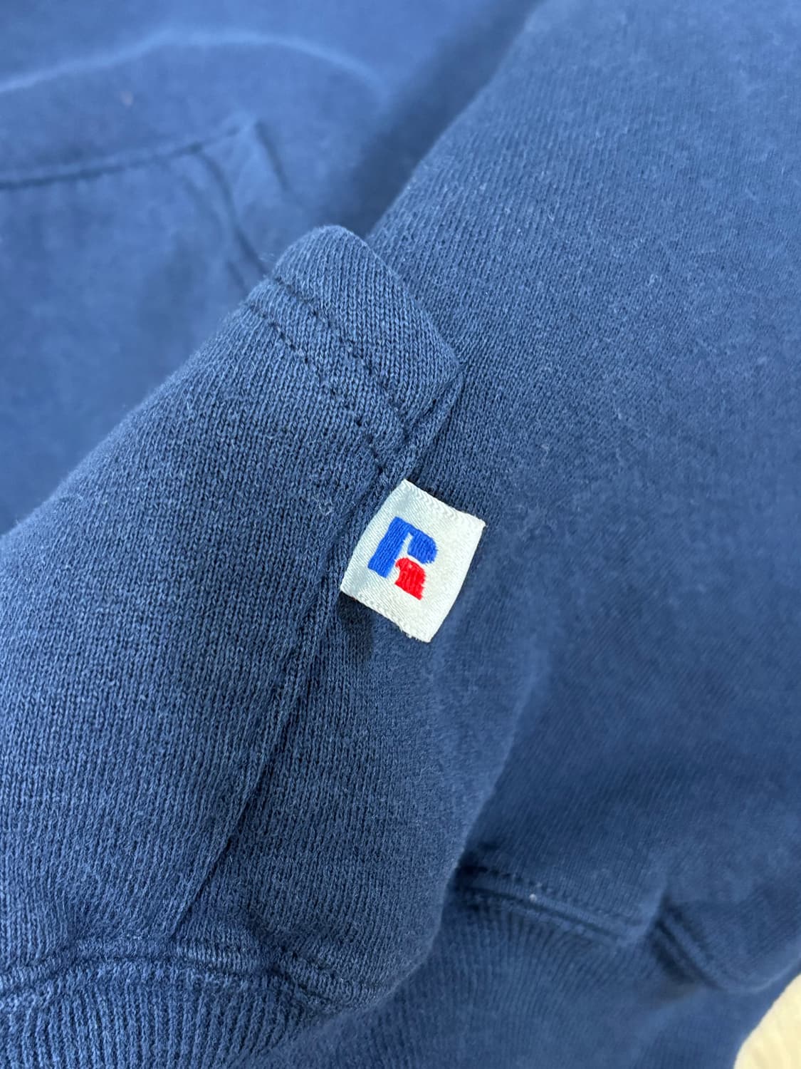 90s 빈티지 러셀 후드집업 네이비 상품이미지6