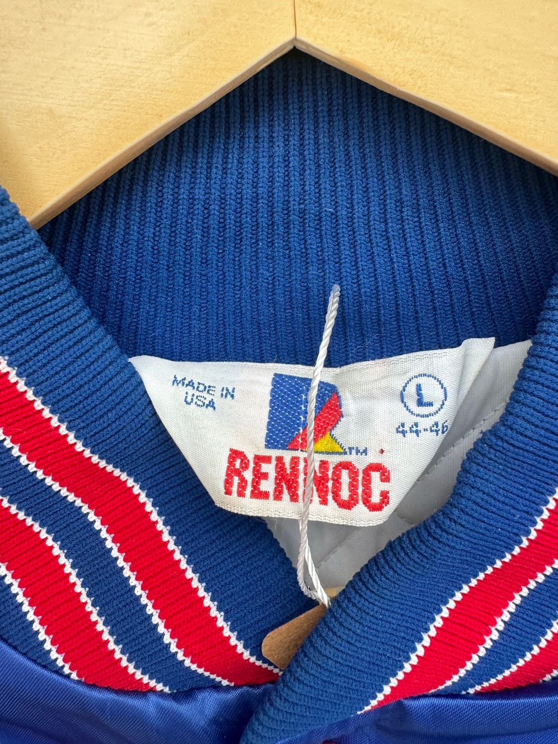 90s rennoc usa 빈티지 자수 사틴 바시티 자켓 L 상품이미지6