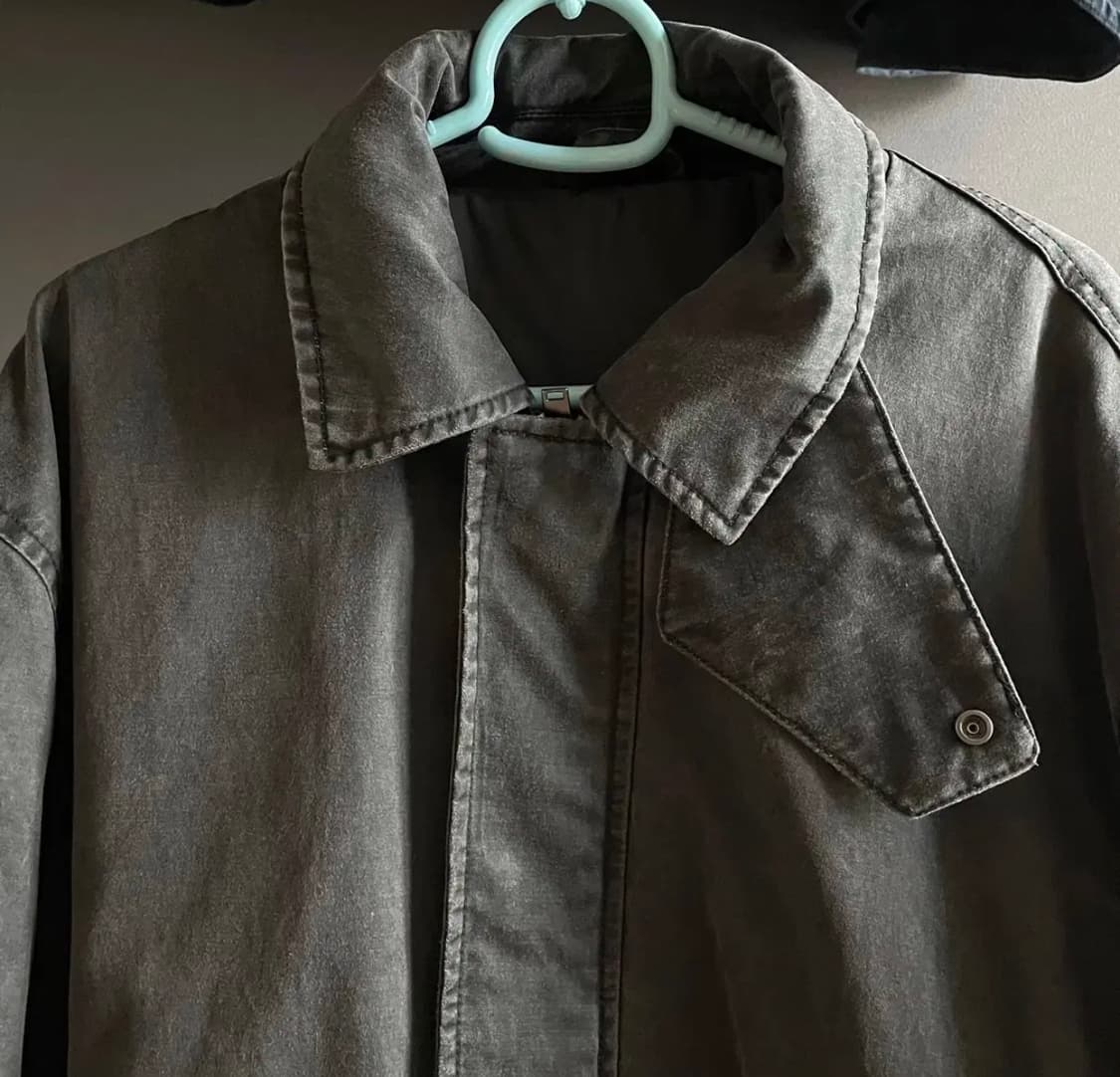 자라 레더 하이넥 블루종 자켓 상품이미지3