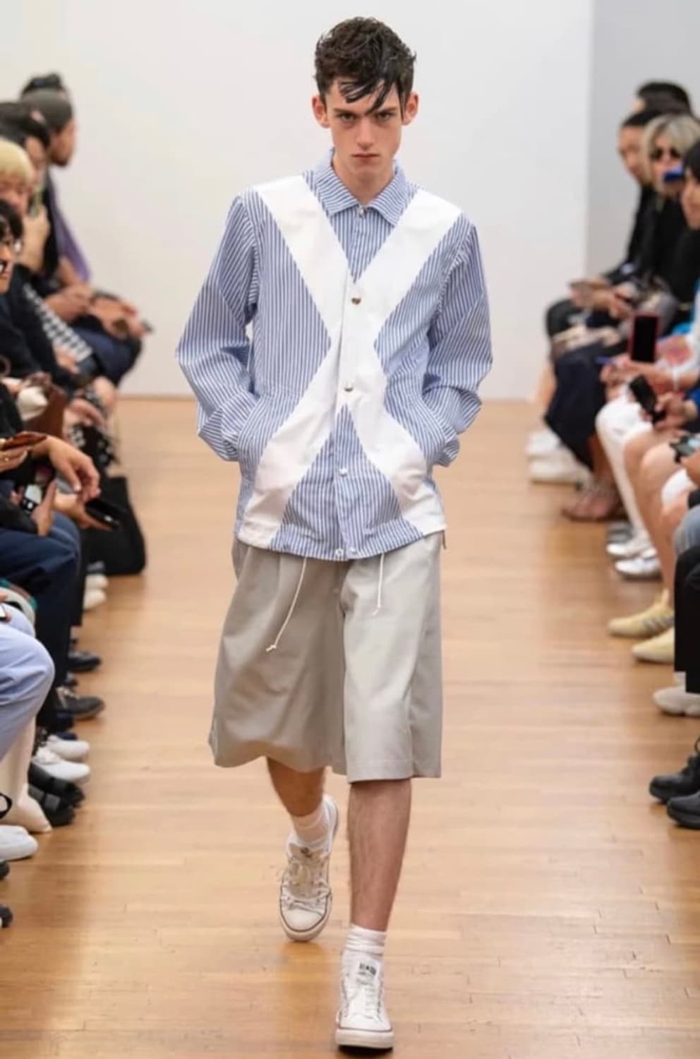 꼼데가르송 셔츠 스트라이프 블루종 상품이미지1