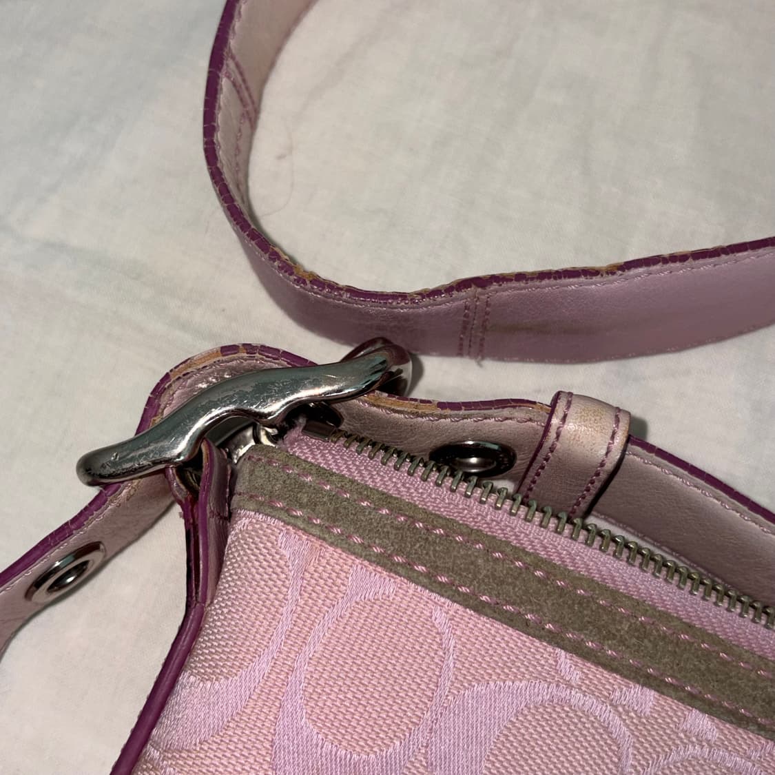 빈티지 코치 핑크 크로스백 숄더백 상품이미지7