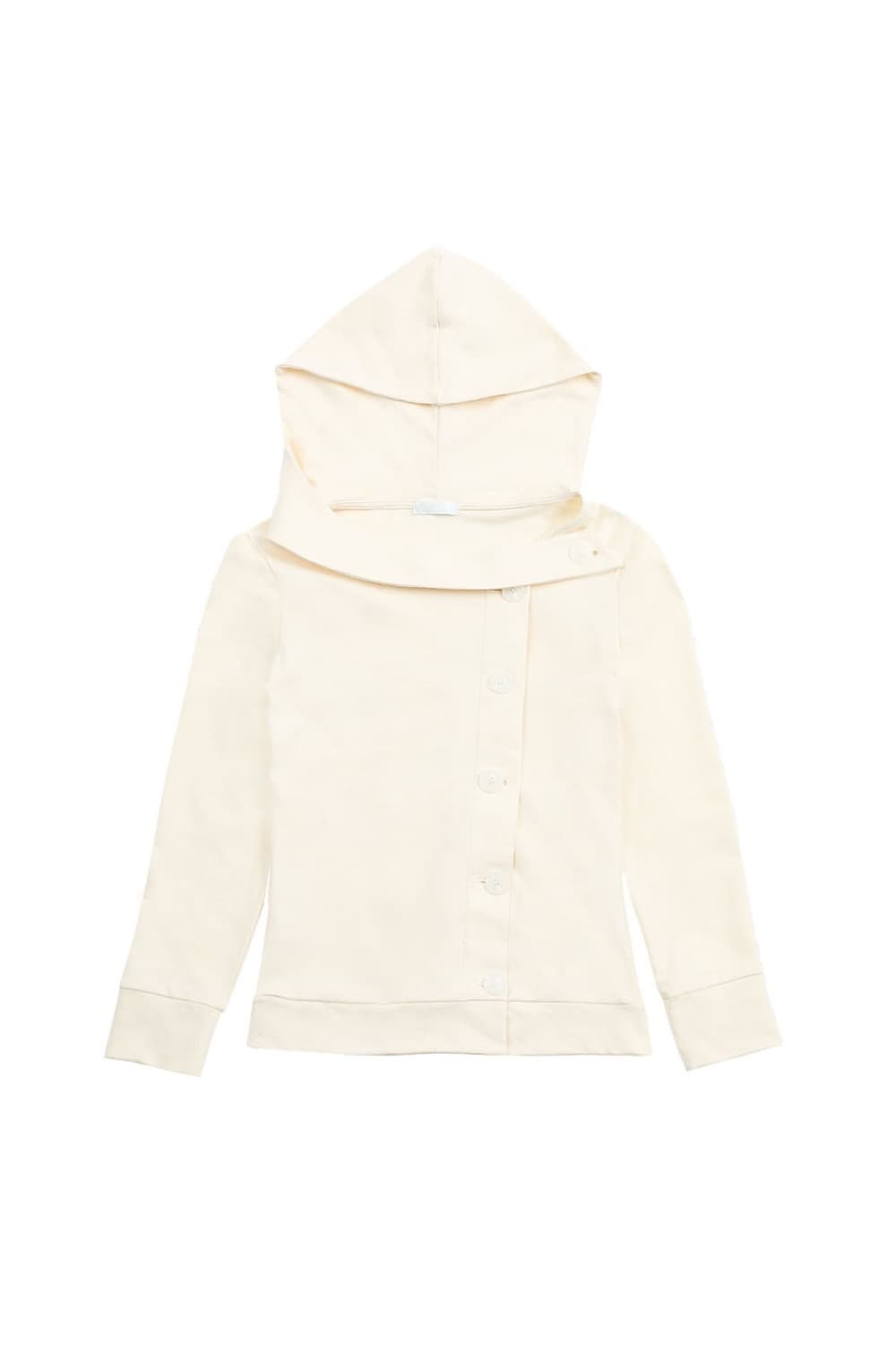 오스하이 oshigh 스프링 넥 버튼 후드 아이보리 상품이미지2