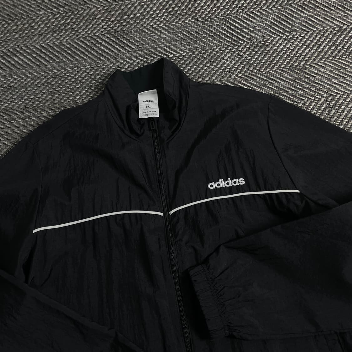 아디다스 아치로고 나일론 바람막이 블랙o 3836 상품이미지5