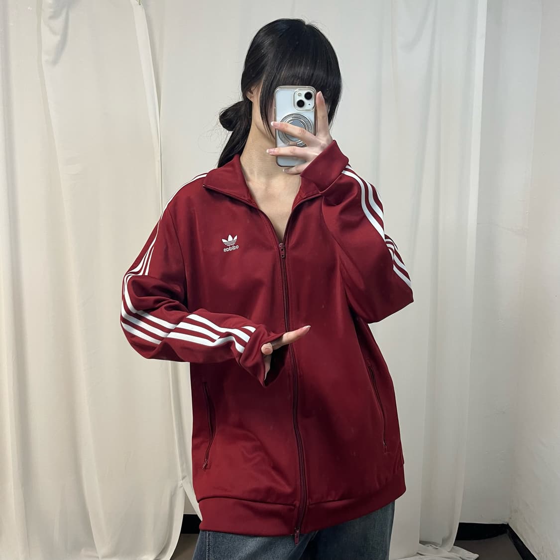 Adidas Beckenbauer burgundy jersey 상품이미지2