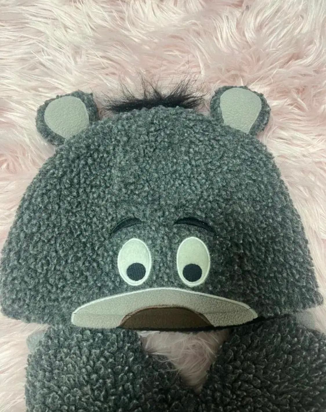 디즈니 곰돌이 털모자 장갑세트 겨울 옷 장식 캐릭터 곰 상품이미지2