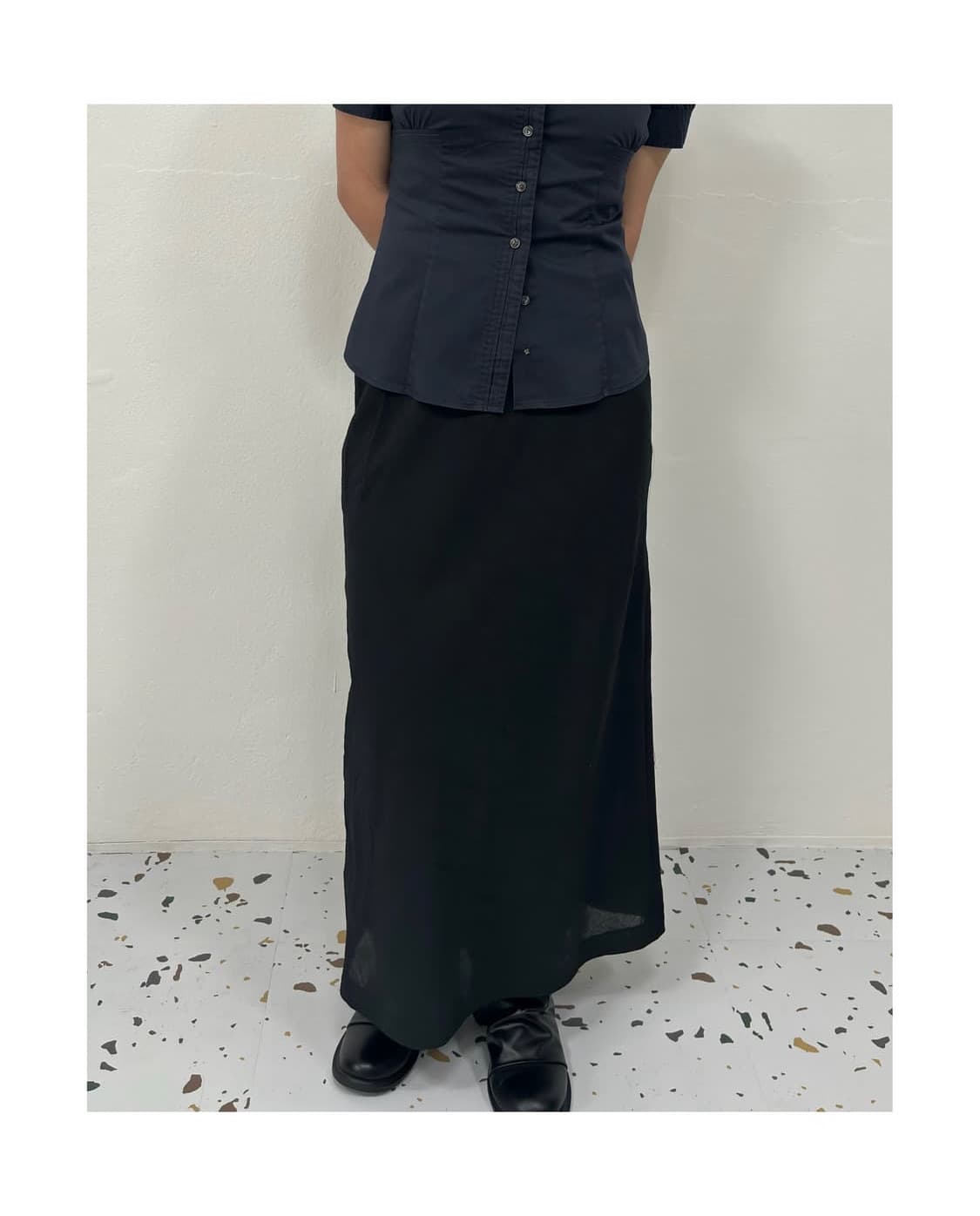 vintage long skirt 상품이미지2