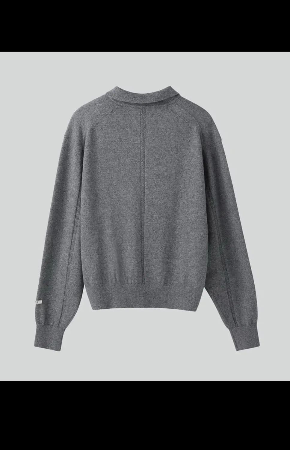 렉토 오펠리아 쉬머 폴로 니트 그레이 상품이미지2