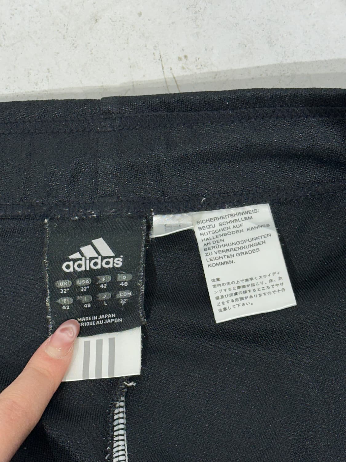 아디다스 블랙 로고 사이드 라인 와이드 추리닝 트레이닝 팬츠 L 상품이미지7