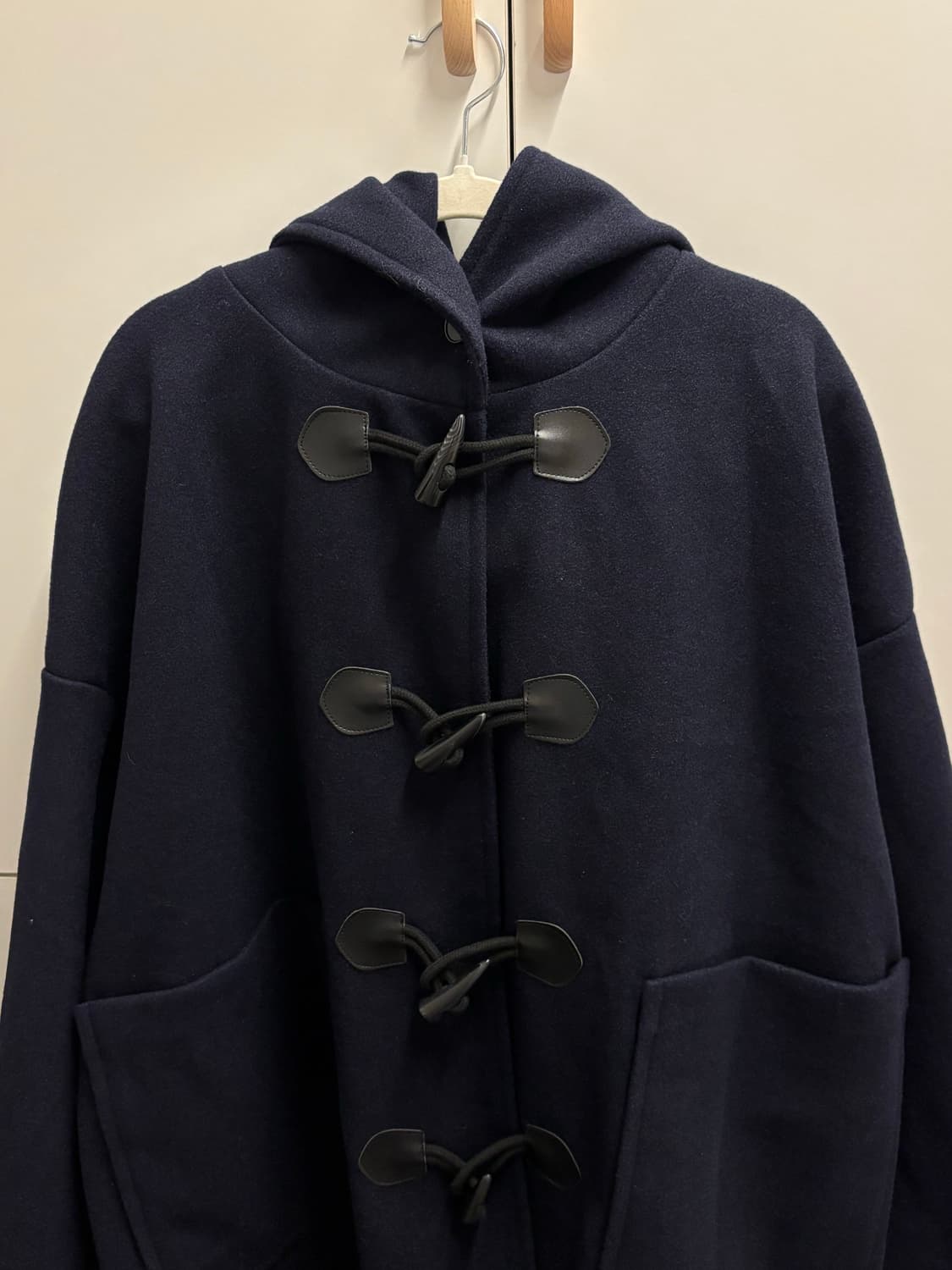 데일리쥬 더플 떡볶이 후드 하프 코트 상품이미지2