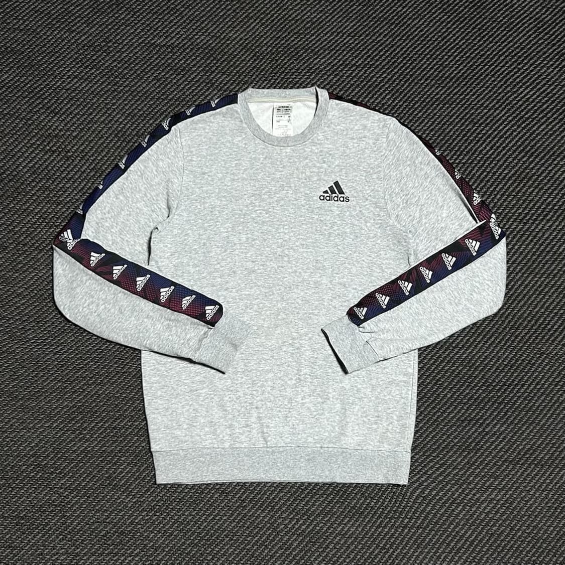 [S] adidas 아디다스 그레이 사이드라인 맨투맨 상품이미지1