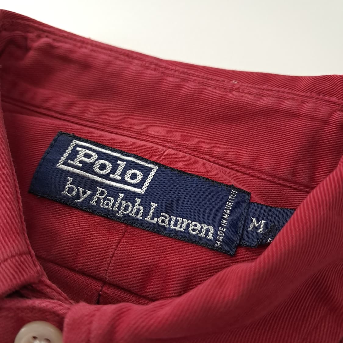 CK218 M 폴로 90s 레드와인 네이비 포켓 셔츠 남방 상품이미지3