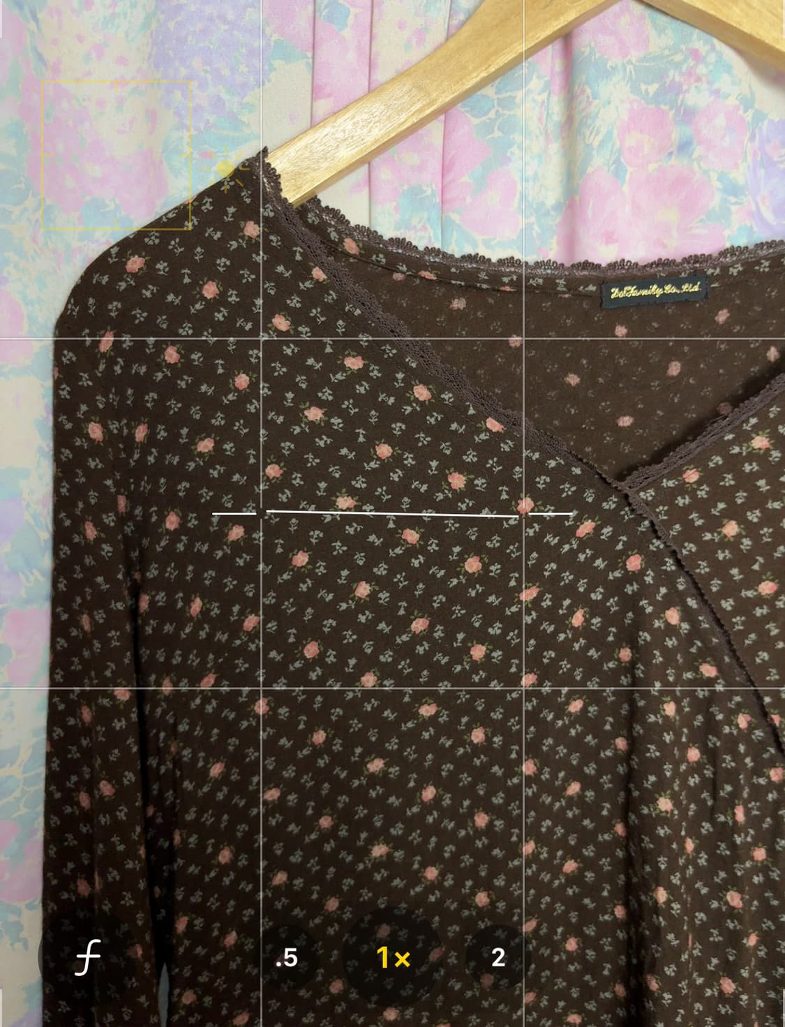 브라운 플라워 긴소매 티셔츠 상품이미지10