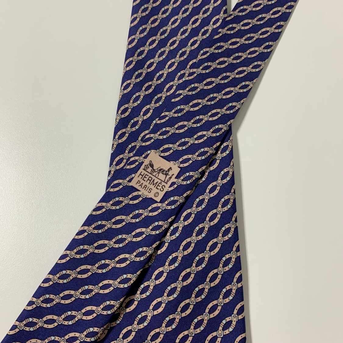 에르메스(HERMES) 기하학적패턴 명품넥타이 A+등급 8.8cm 상품이미지3