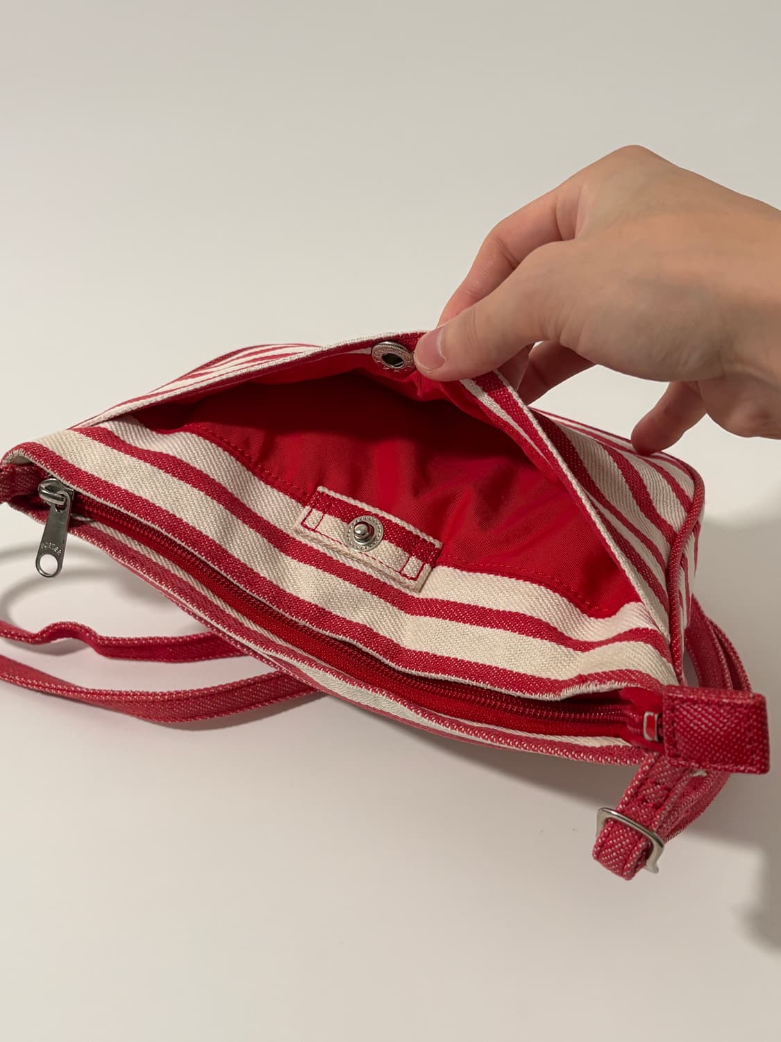 Stripe Canvas Mini SHholder Bag 상품이미지7