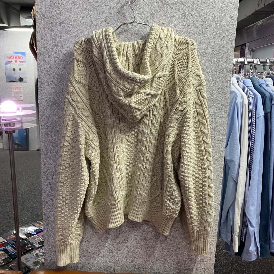 트릴리온 케이블 니트 후드 집업 B2996 상품이미지3