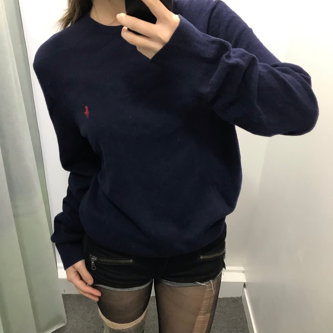 폴로 네이비 니트 상품이미지1