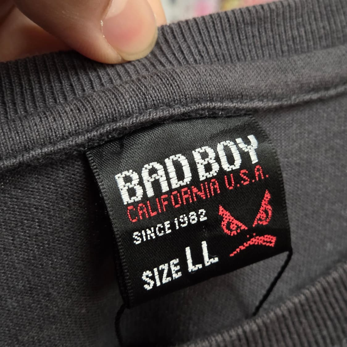 JPN 배드보이 차콜 프린팅 롱슬리브 상품이미지8