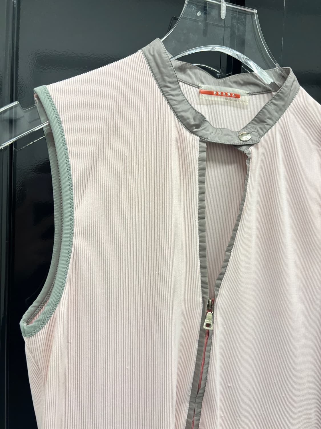 PRADA SPORT Ribbed Half Zip Sleeveless  상품이미지4