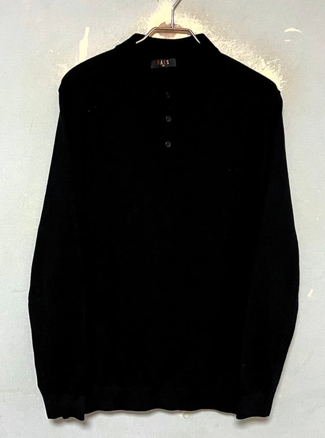 DKAS 닥스 단색 울 긴팔 폴로니트 블랙 추동복 캐주얼 M 95 상품이미지1