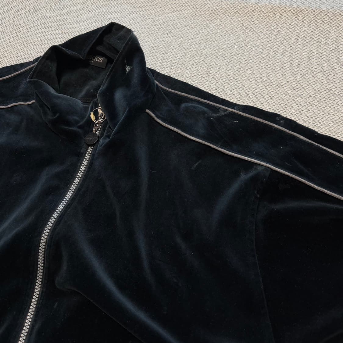 00s 아디다스 블랙 벨벳 트랙탑 상품이미지3
