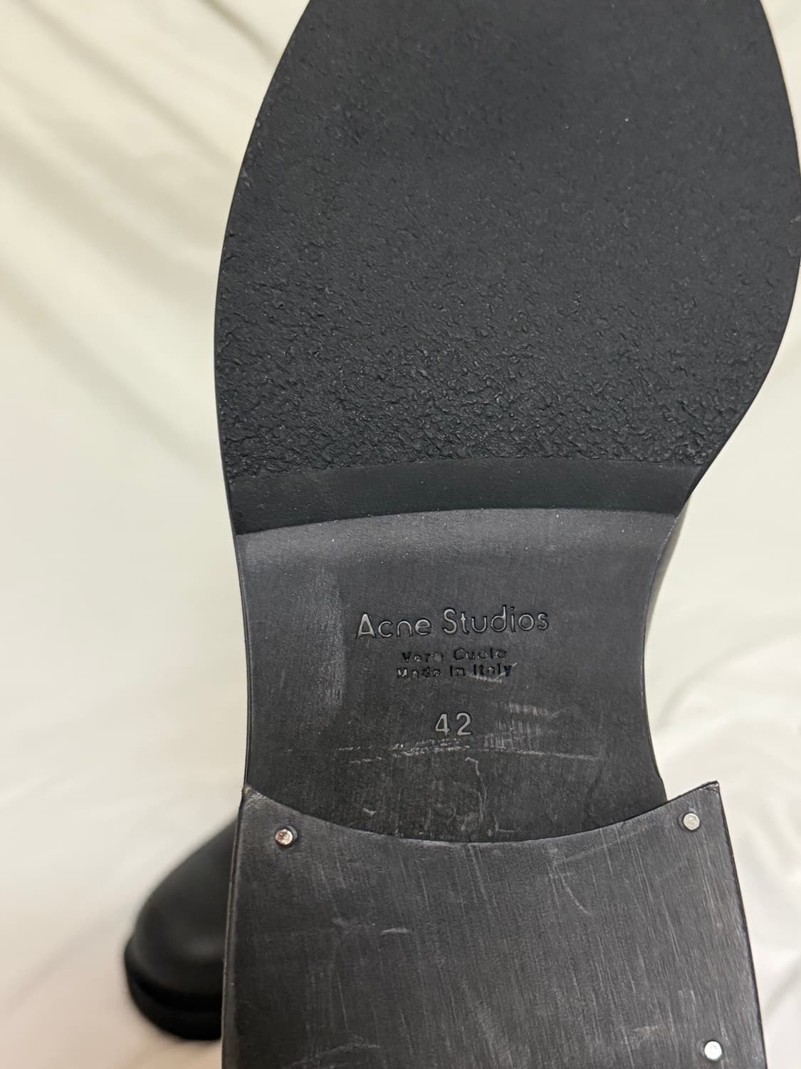 아크네 스튜디오 레더 왁스 부츠 상품이미지7